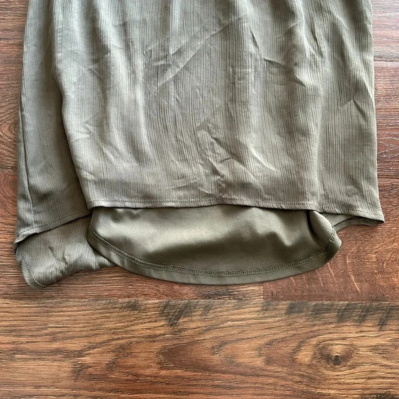 Studio Y Olive Green Tank Top with Gems | Olive Green Tank Top | Green Tank Top - Picture 5 of 11